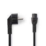 Cable de alimentación Nedis CEGL10100BK30 3 m enchufe tipo F a IEC C5 negro