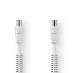 Cable coaxial Nedis CSGL40020WT10 1 m 120 dB macho a hembra blindaje 4 capas blanco