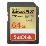 Scheda SDXC Sandisk SDSDXW2-064G-GNCIN 64GB Extreme PLUS UHS-I U3 V30 170MB/s