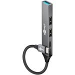 Hub Goobay 4 ports 5000 Mbit/s modèle 74459 USB-C aluminium
