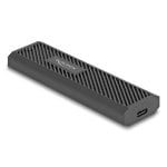 Box SSD DeLock 42031 M.2 Alluminio Plastica Nero USB-C NVMe SATA