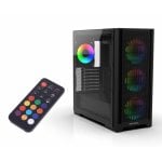Case Inca EMG-15XB Midi Tower Gaming ATX RGB Vetro Temperato Nero