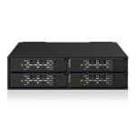 Rack ICY DOCK MB699V5P-B 4 baies U.2/U.3 PCIe 5.0 5,25" métallique