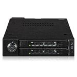 Rack ICY DOCK MB092VK-B 2 SSD NVMe U.2 U.3 PCIe 4.0 2,5" pour baie 3,5"