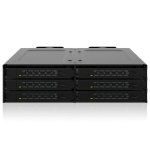 Rack ICY DOCK MB118VP-B 6 unità NVMe U.2/U.3 PCIe 4.0 5,25" nero