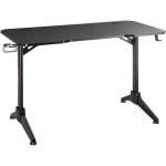 Mesa Gaming OPLITE 120 cm MDF Negro Pasacables integrado