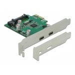 Placa DeLock 90493 PCIe x1 2 x USB-C 5Gbps Full Height/Low Profile