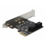 Tarjeta controladora DeLock 90010 PCI Express x1 4 puertos SATA 6 Gbps perfil bajo