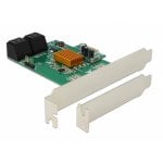 Scheda di Rete DeLock 90382 PCI Express SATA 6 Gbps 4 Porte Interno Hot-Swap