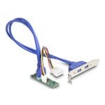 Adaptador DeLock 61065 M.2 Key B+M a 2x USB 3.0 y alimentación Molex
