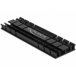 Dissipatore DeLock 18285 Alluminio Nero 70mm per SSD M.2