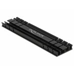 Dissipatore DeLock 18286 in alluminio nero per modulo M.2 100 mm