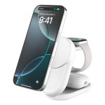 Carregador Belkin WIZ037KQWH 3 em 1 Magnético Plegável UltraCharge Qi2 25W Branco