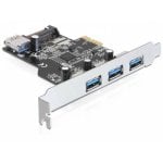 Tarjeta de expansión DeLock 89301 PCIe 4 puertos USB 3.0 5 Gbps chipset VLI