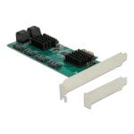 Scheda Controller DeLock 90072 PCI Express x1 8 Porte SATA 6 Gbps Profilo Basso