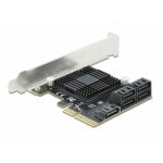 Scheda di Rete DeLock 90498 PCI Express x4 5 Porte SATA 6 Gbps Profilo Basso