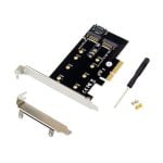 Tarjeta adaptadora MicroConnect MC-PCIE-SSDADAPTER PCI Express x4 a M.2 NVMe B/M negro