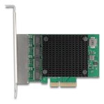 Tarjeta de Rede DeLock 88601 PCI Express 2.5GbE 4 Portas RJ45 Low Profile