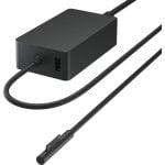 Chargeur Microsoft W8Y-00002 Surface 65W Noir USB Alimentation AC