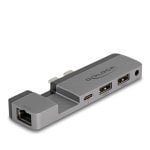 Estação de acoplamento DeLock 87757 Thunderbolt 4 5K 100 W LAN Áudio MacBook Pro/Air