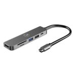 Hub USB-C Mobility Lab ML312873 6-en-1 HDMI SD USB 60W PD