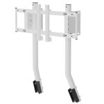 Support Moniteur OPLITE GTR S8 E-Sport Blanc Structure Acier Réglable 49"/57" VESA