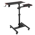 Bandeja clavier et souris Oplite 96495 acier noir 540x120x460 mm