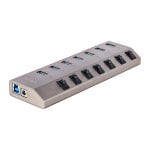 Hub StarTech 7 porte USB 5Gbps modello 5G7AIBS-USB-HUB-EU interruttori individuali
