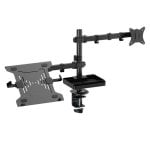 Support Écran Advance ADV-ARM13F 32" avec plateau PC portable 15,6" inclinable
