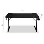 Mesa Gaming Alpha Gamer 140cm Fibre de carbone RGB Accessoires