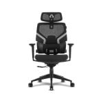 Chaise de bureau Alpha Gamer Aurora Ergonomique Mesh Tech support 3D Noir