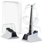 Base de Carregamento ONiVERSE Station X3 Cómodo PS5 RGB Suporta 3 Dispositivos