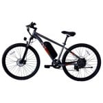 Bicicleta eléctrica PVY M29 motor 250 W batería 48 V 17,5 Ah frenos de disco 29 pulgadas Gris