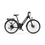 Bicicleta eléctrica OneSport OT12 motor 250 W batería 36 V 13 Ah gris