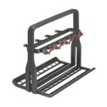 Geschirrkorb AEG A9SZGB01 Graues Kunststoff Klappdesign für 8 Weingläser