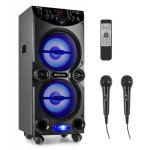Haut-parleurs Fenton Karaoke Bluetooth 400W avec effets LED et 2 micros
