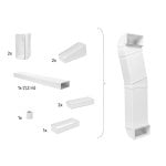 Accessoire hotte Electrolux M2CKCF01C blanc kit recirculation 4 kg