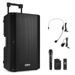 Altoparlanti Vonyx Portatile Bluetooth 1000W con microfono e ruote