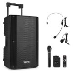 Altavoces Vonyx Karaoke Portátiles Bluetooth 800W con batería y micrófonos