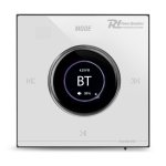 Amplificador Estéreo Power Dynamics Powerline B50W 25W RMS BT Empotrable Pantalla LCD Mando