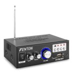 Amplificador Estéreo Fenton AV360BT 40 W RMS RCA USB SD Control de Tono Mando