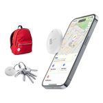 Localizador Cellularline Tracy BTTRACY1W Bluetooth iOS Resistente IP67 batería reemplazable