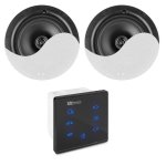 Amplificador Empotrable Power Dynamics PL-A50B 40W RMS Bluetooth Táctil Control Remoto