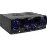 Amplificador Estéreo Fenton AV440 2x200W RMS Conexión 6,35mm USB Karaoke Display Dinámico