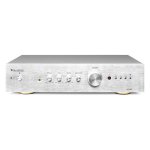Amplificador Estéreo Audizio AD200 200W RMS Bluetooth 5.0 Control Graves y Agudos Plata