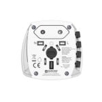 Adaptador de enchufe Hama MUV Micro universal compacto blanco