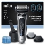 Afeitadora Braun Series 6 62-S7650cc Plata con Centro SmartCare y 2 Accesorios