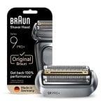 Tête de rasage Braun 96M Series 9 PRO+ inox noir remplacement facile