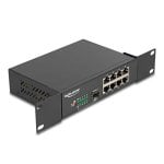 Switch DeLock 88064 8 Portas Gigabit Ethernet 1 SFP Montagem Rack