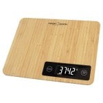 Balança de cozinha ProfiCook KW1271 bambu 5kg LCD função tara